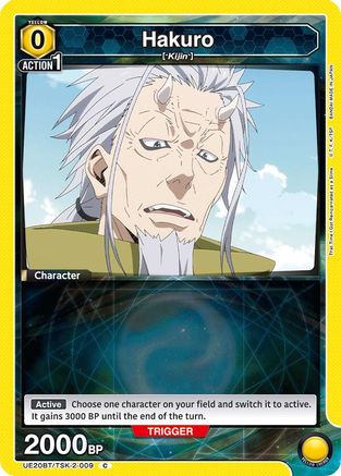 Hakuro (009) (Box Topper Foil) (UE20BT/TSK-2-009) - UE20BT That Time I Got Reincarnated as a Slime Foil - Card Brawlers