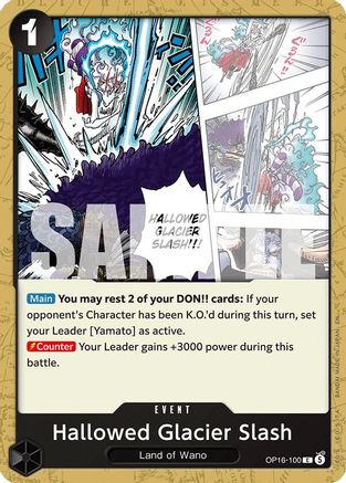 Hallowed Glacier Slash (OP16-100) - The Time of Battle - Card Brawlers