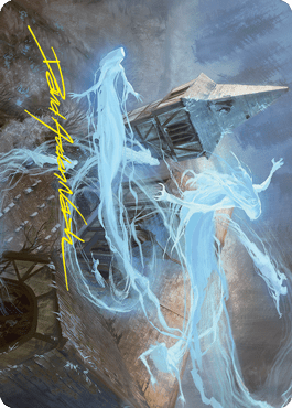 Hallowed Haunting Art Card (Gold - Stamped Signature) [Innistrad: Crimson Vow Art Series] - Card Brawlers
