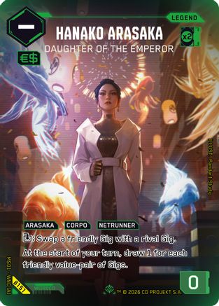 Hanako Arasaka - Daughter of the Emperor (ILegend) (B151) - Welcome to Night City Beta Foil - Card Brawlers