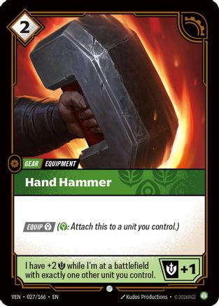 Hand Hammer (027/166) - Vendetta - Card Brawlers