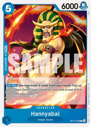 Hannyabal (OP14-052) - The Azure Sea's Seven Release Event Cards - Card Brawlers