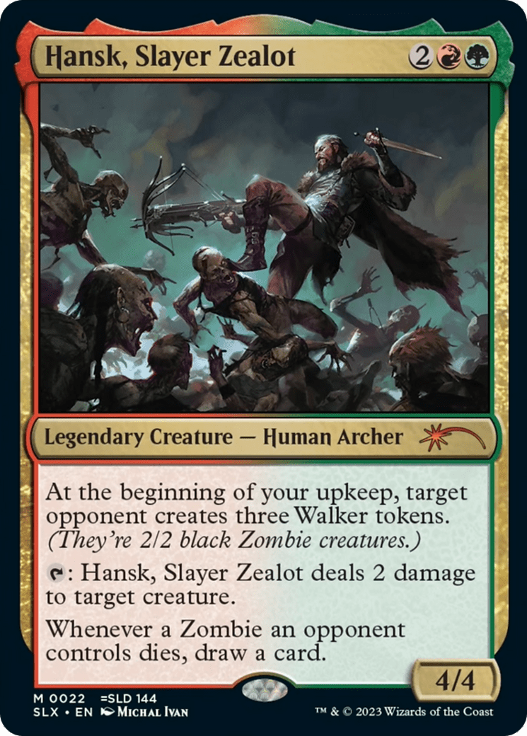Hansk, Slayer Zealot [Secret Lair: Universes Within] - Card Brawlers