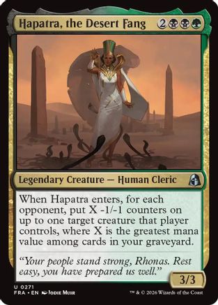Hapatra, the Desert Fang (FRA-271) - Reality Fracture Foil - Card Brawlers