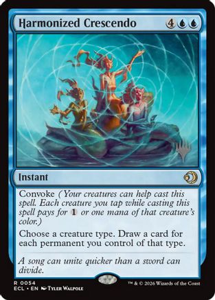 Harmonized Crescendo (PPECL-054) - Promo Pack: Lorwyn Eclipsed Foil - Card Brawlers