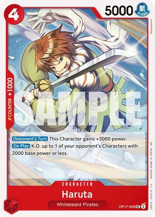 Haruta (OP17-009) - The World's Strongest Warriors - Card Brawlers