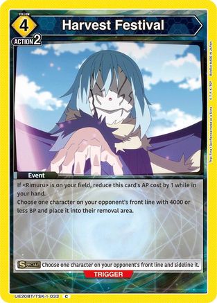Harvest Festival (UE20BT/TSK-1-033) - UE20BT That Time I Got Reincarnated as a Slime - Card Brawlers