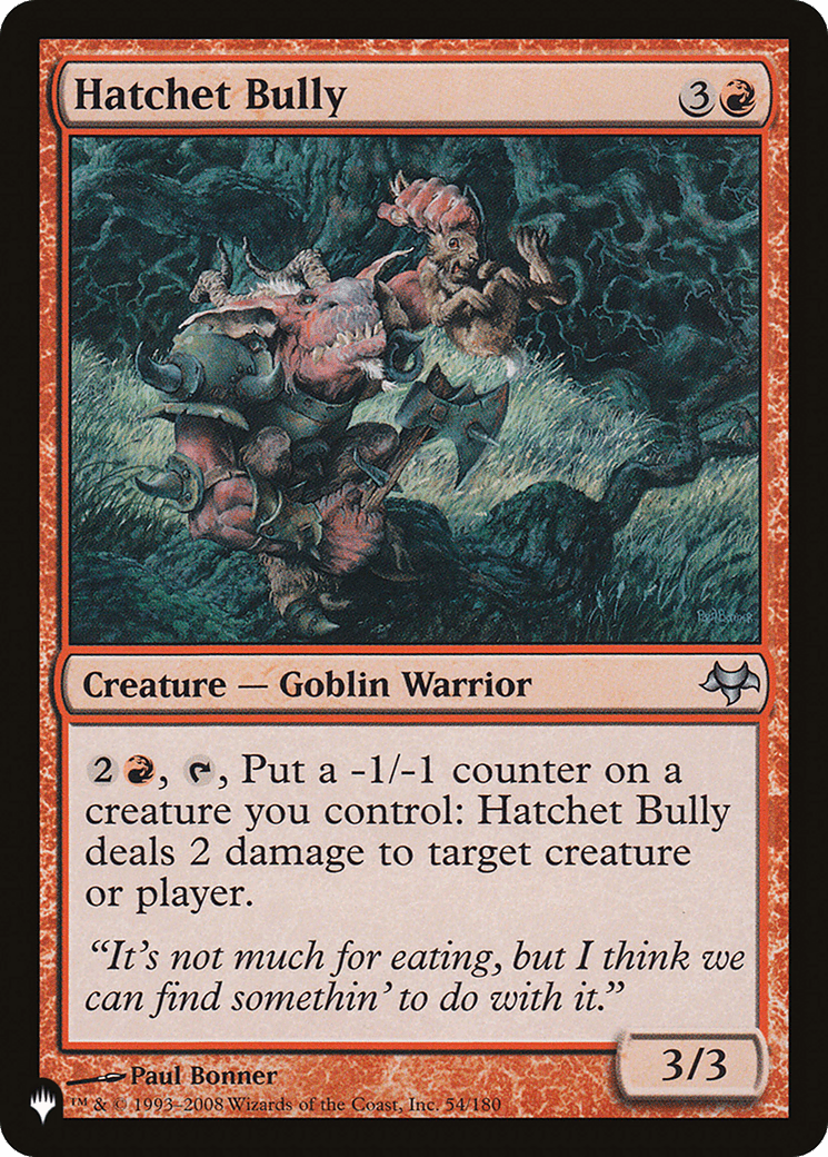 Hatchet Bully [The List] - Card Brawlers