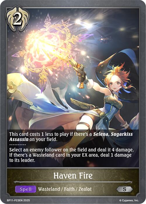 Haven Fire - P23 (Foil) (BP11 - P23EN) [Bullet of Fate] - Card Brawlers
