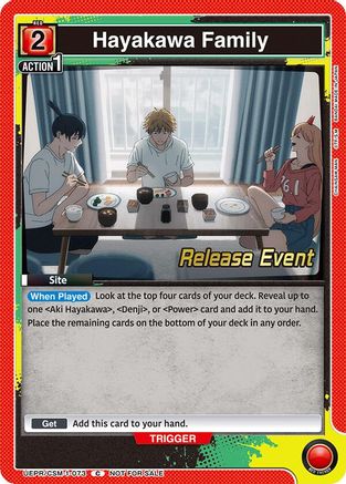 Hayakawa Family (UE22BT/CSM-1-073) - UE22BT CHAINSAW MAN Release Event - Card Brawlers