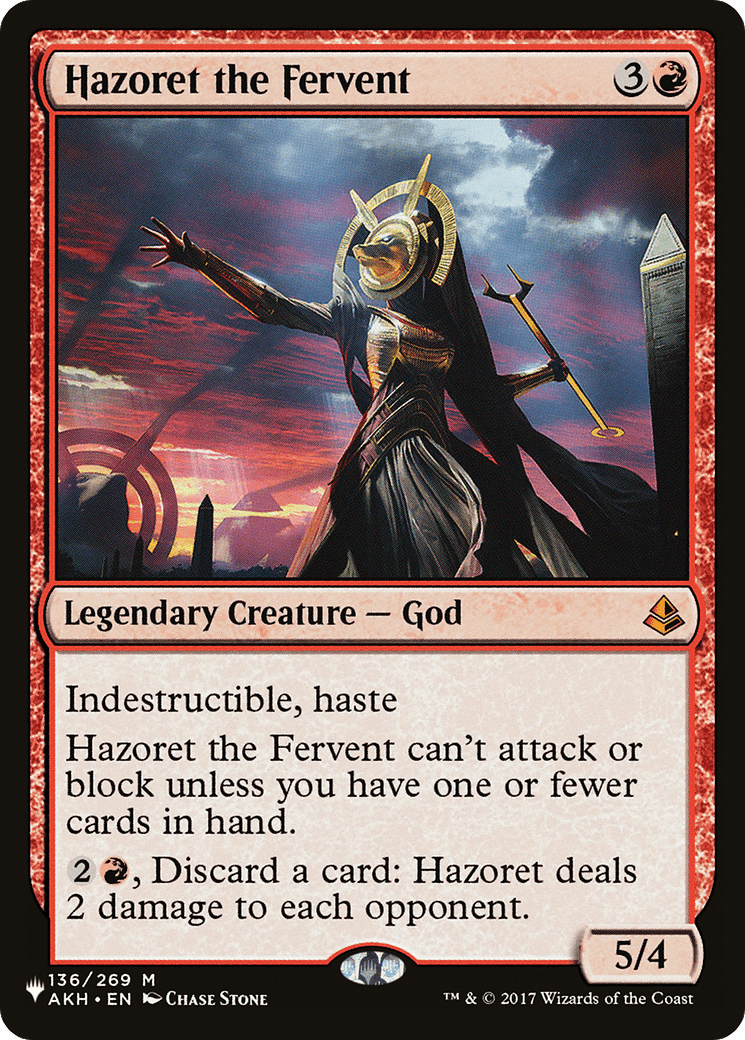 Hazoret the Fervent [The List] - Card Brawlers