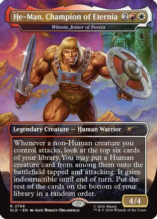He-Man, Champion of Eternia - Winota, Joiner of Forces (SLD-2768) - Secret Lair Drop Series - Card Brawlers