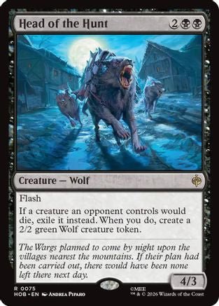 Head of the Hunt (HOB-075) - The Hobbit Foil - Card Brawlers