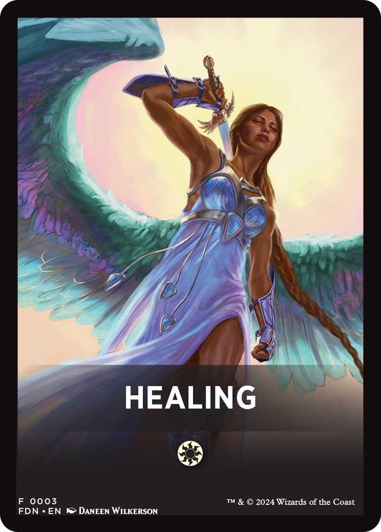 Healing Theme Card [Foundations Tokens] - Card Brawlers