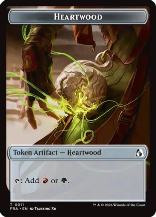 Heartwood // Thopter Double-Sided Token (FRA-11 // 14) - Reality Fracture - Card Brawlers