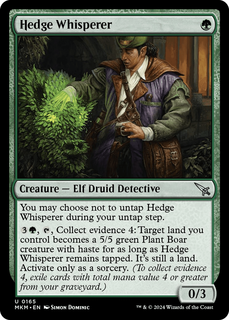 Hedge Whisperer [Murders at Karlov Manor] - Card Brawlers