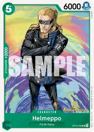 Helmeppo (OP13-036) - Carrying On His Will: 3rd Anniversary Tournament Cards - Card Brawlers