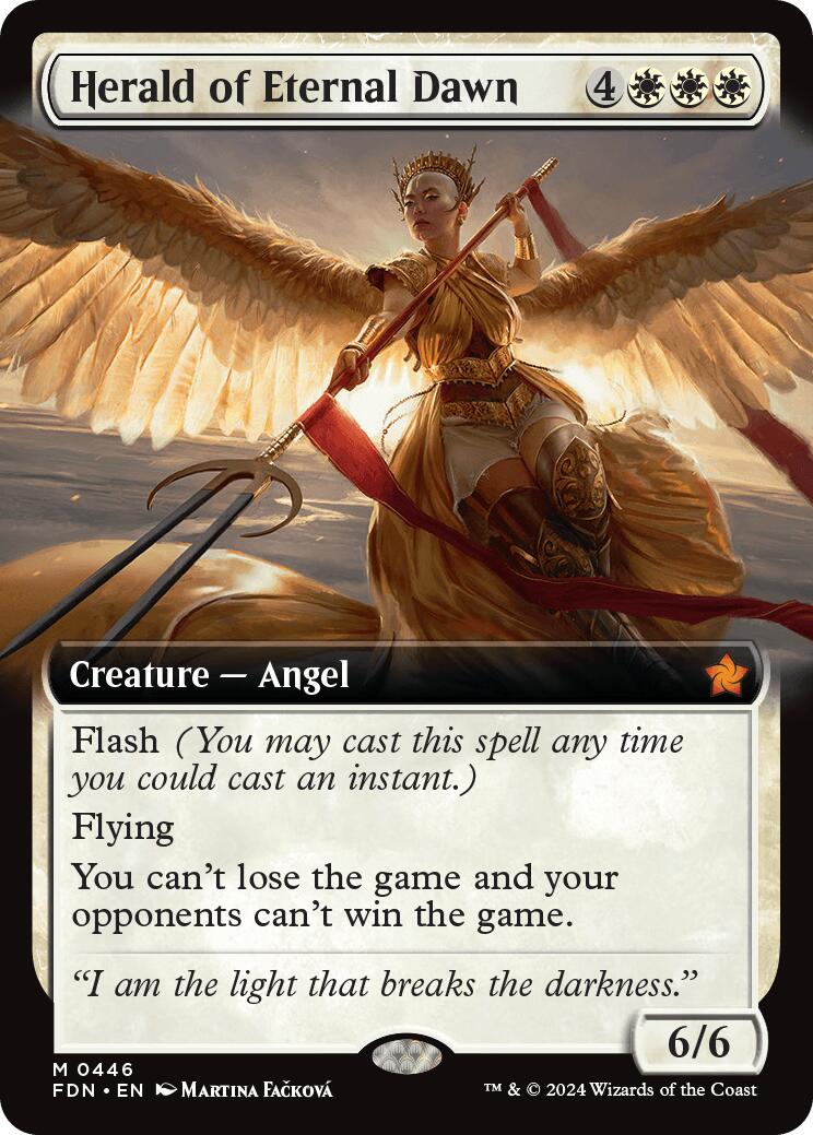 Herald of Eternal Dawn (Extended Art) [Foundations] - Card Brawlers