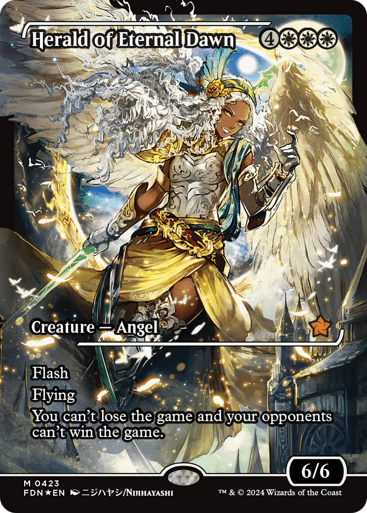 Herald of Eternal Dawn (Showcase) [Foundations] - Card Brawlers
