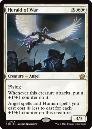 Herald of War (FDC-034) - Commander: Foundations - Card Brawlers