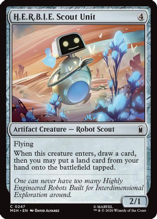 H.E.R.B.I.E. Scout Unit (MSH-247) - Marvel Super Heroes - Card Brawlers