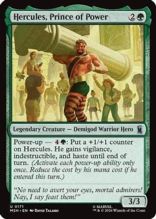Hercules, Prince of Power (MSH-171) - Marvel Super Heroes - Card Brawlers