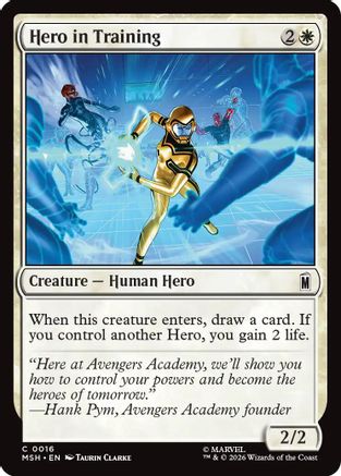 Hero in Training (MSH-016) - Marvel Super Heroes Foil - Card Brawlers