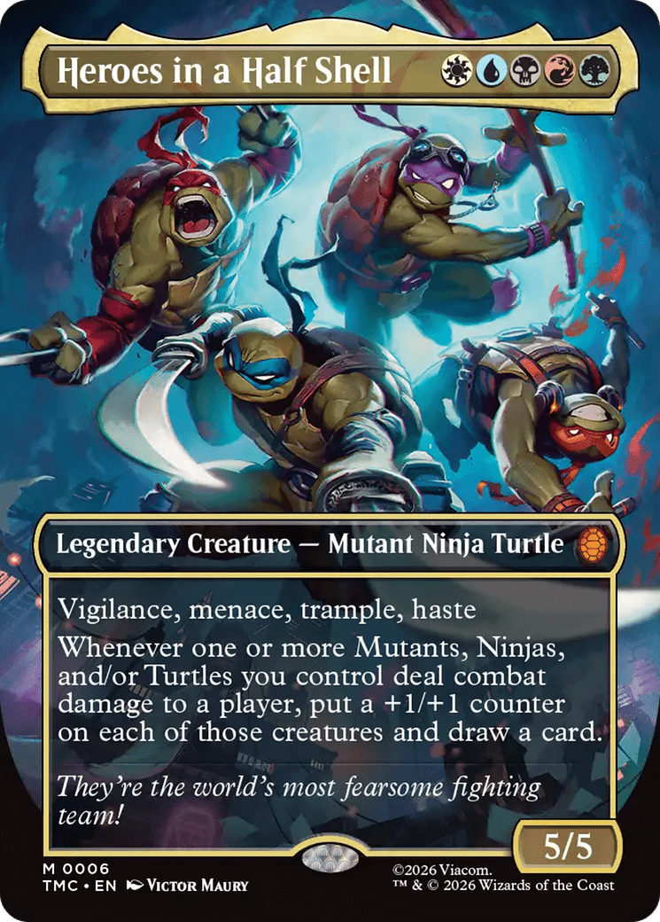 Heroes in a Half Shell (Borderless) [Teenage Mutant Ninja Turtles Commander] - Card Brawlers