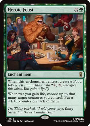 Heroic Feast (MSH-172) - Marvel Super Heroes - Card Brawlers