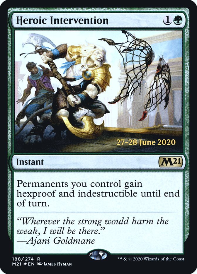 Heroic Intervention [Core Set 2021 Prerelease Promos] - Card Brawlers