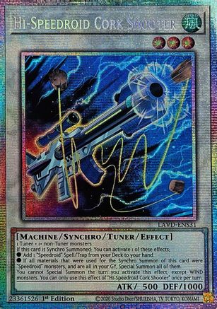 Hi-Speedroid Cork Shooter (Starlight Rare) (LAVD-ENS31) - Legendary Arc-V Decks 1st Edition - Card Brawlers