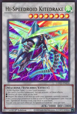 Hi-Speedroid Kitedrake (LAVD-ENS30) - Legendary Arc-V Decks 1st Edition - Card Brawlers