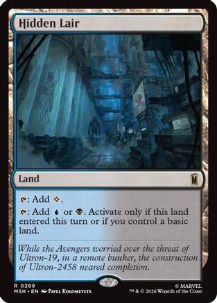 Hidden Lair (MSH-269) - Marvel Super Heroes Foil - Card Brawlers