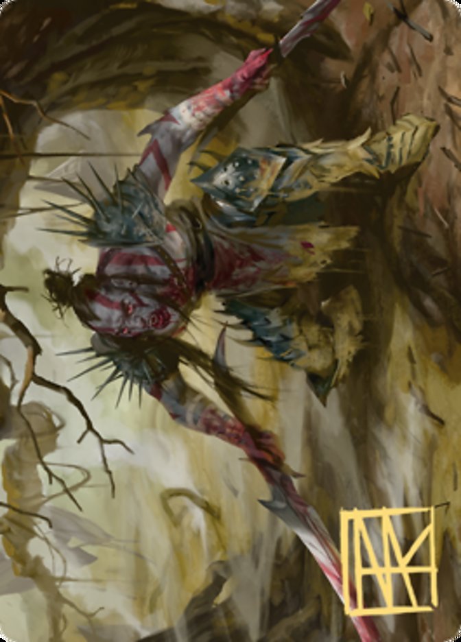 Highborn Vampire Art Card (Gold - Stamped Signature) [Zendikar Rising Art Series] - Card Brawlers
