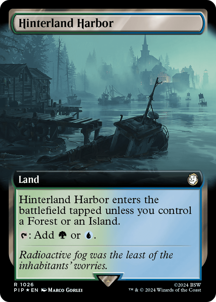 Hinterland Harbor (Extended Art) (Surge Foil) [Fallout] - Card Brawlers