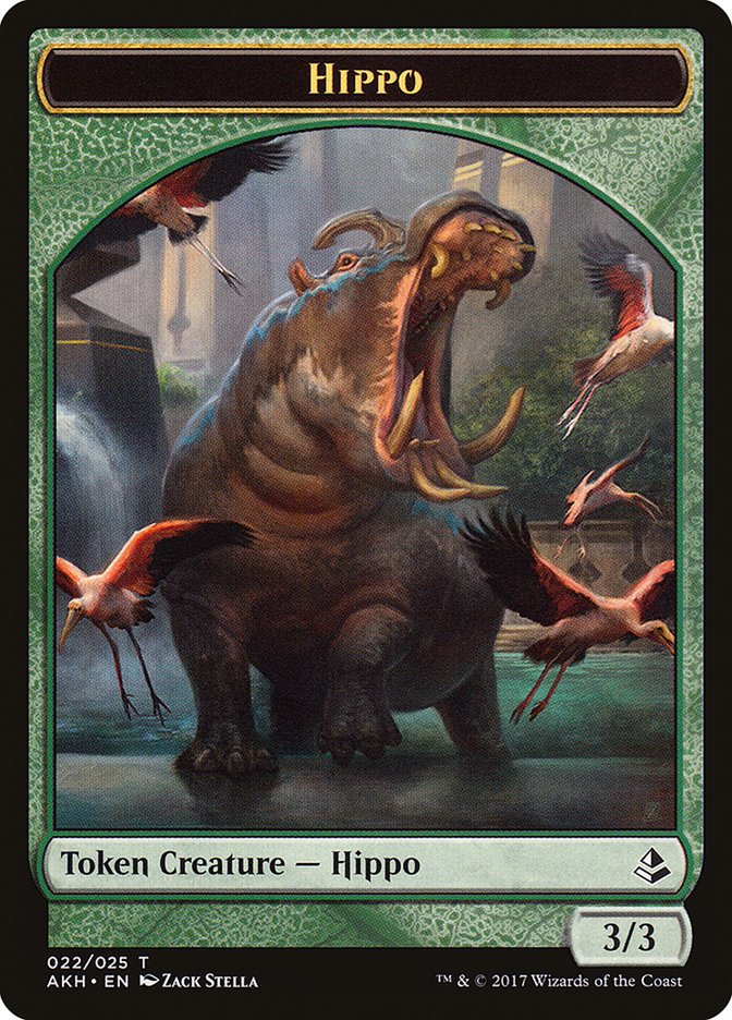 Hippo Token [Amonkhet Tokens] - Card Brawlers