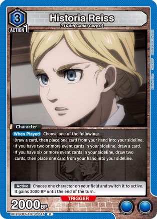 Historia Reiss (045) (UEX07BT/AOT-2-045) - UEX07BT Attack on Titan Vol 2 Foil - Card Brawlers
