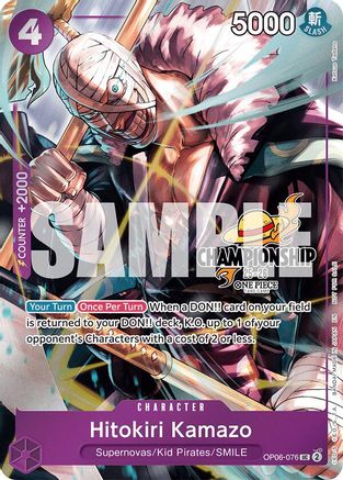 Hitokiri Kamazo (CS 25-26 Celebration Pack) (OP06-076) - One Piece Promotion Cards Foil - Card Brawlers