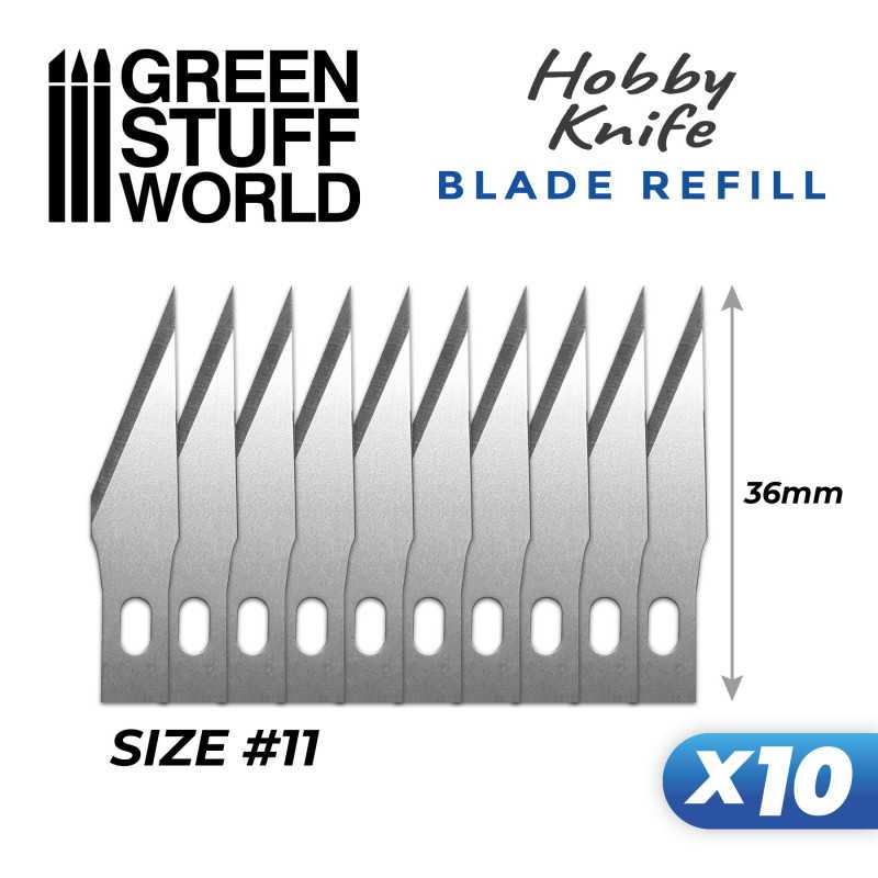 10x Hobby Knife Blade Refill - Green Stuff World - Card Brawlers | Quebec | Canada |