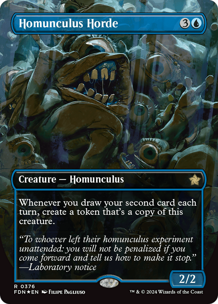 Homunculus Horde (Borderless) (Mana Foil) [Foundations] - Card Brawlers