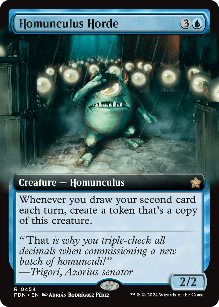 Homunculus Horde (Extended Art) [Foundations] - Card Brawlers