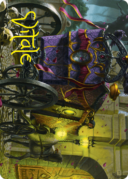 Honeymoon Hearse Art Card (Gold - Stamped Signature) [Innistrad: Crimson Vow Art Series] - Card Brawlers