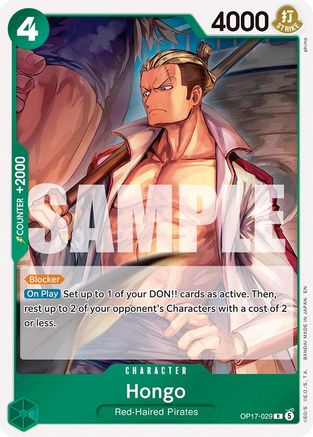 Hongo (OP17-029) - The World's Strongest Warriors Foil - Card Brawlers