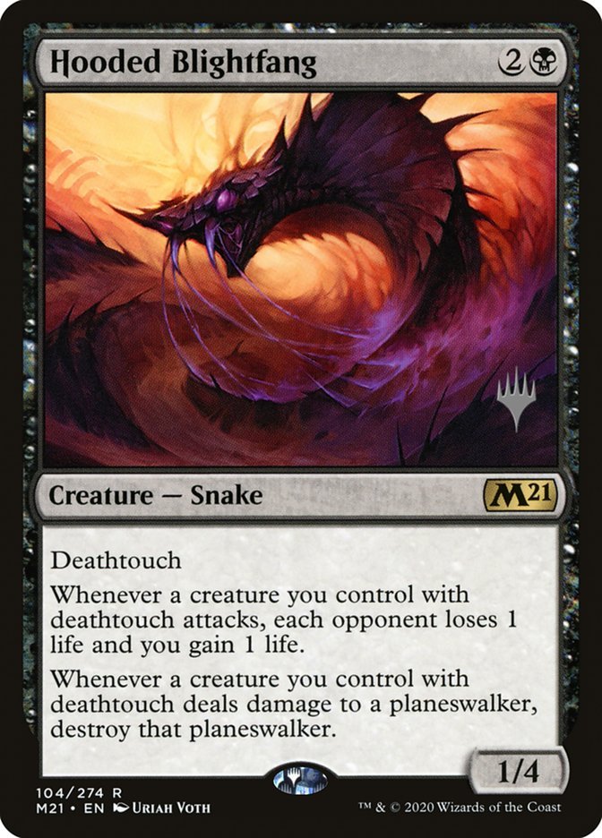 Hooded Blightfang (Promo Pack) [Core Set 2021 Promos] - Card Brawlers