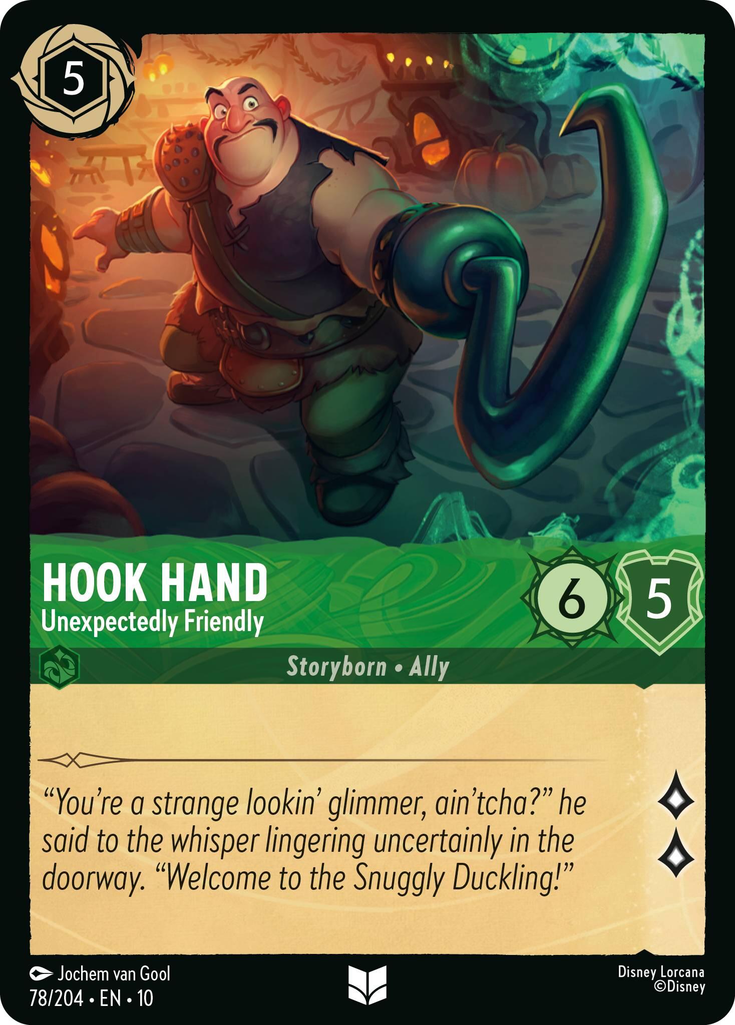 Hook Hand - Unexpectedly Friendly (78/204) [Whispers in the Well] - Card Brawlers