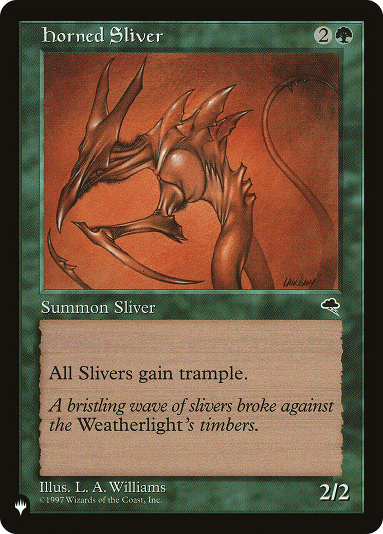 Horned Sliver [The List] - Card Brawlers