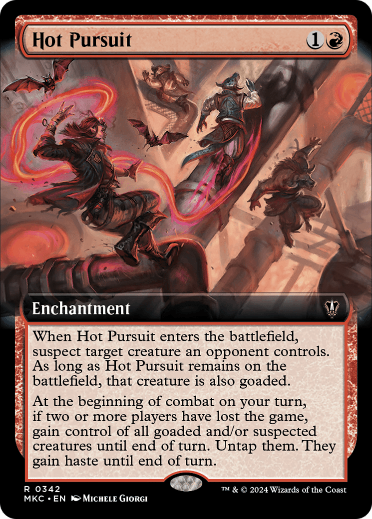 Hot Pursuit (Extended Art) [Murders at Karlov Manor Commander] - Card Brawlers