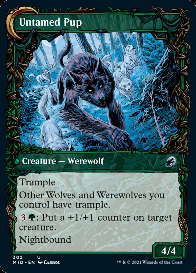 Hound Tamer // Untamed Pup (Showcase Equinox) [Innistrad: Midnight Hunt] - Card Brawlers