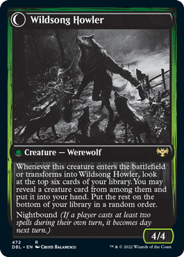 Howlpack Piper // Wildsong Howler [Innistrad: Double Feature] - Card Brawlers