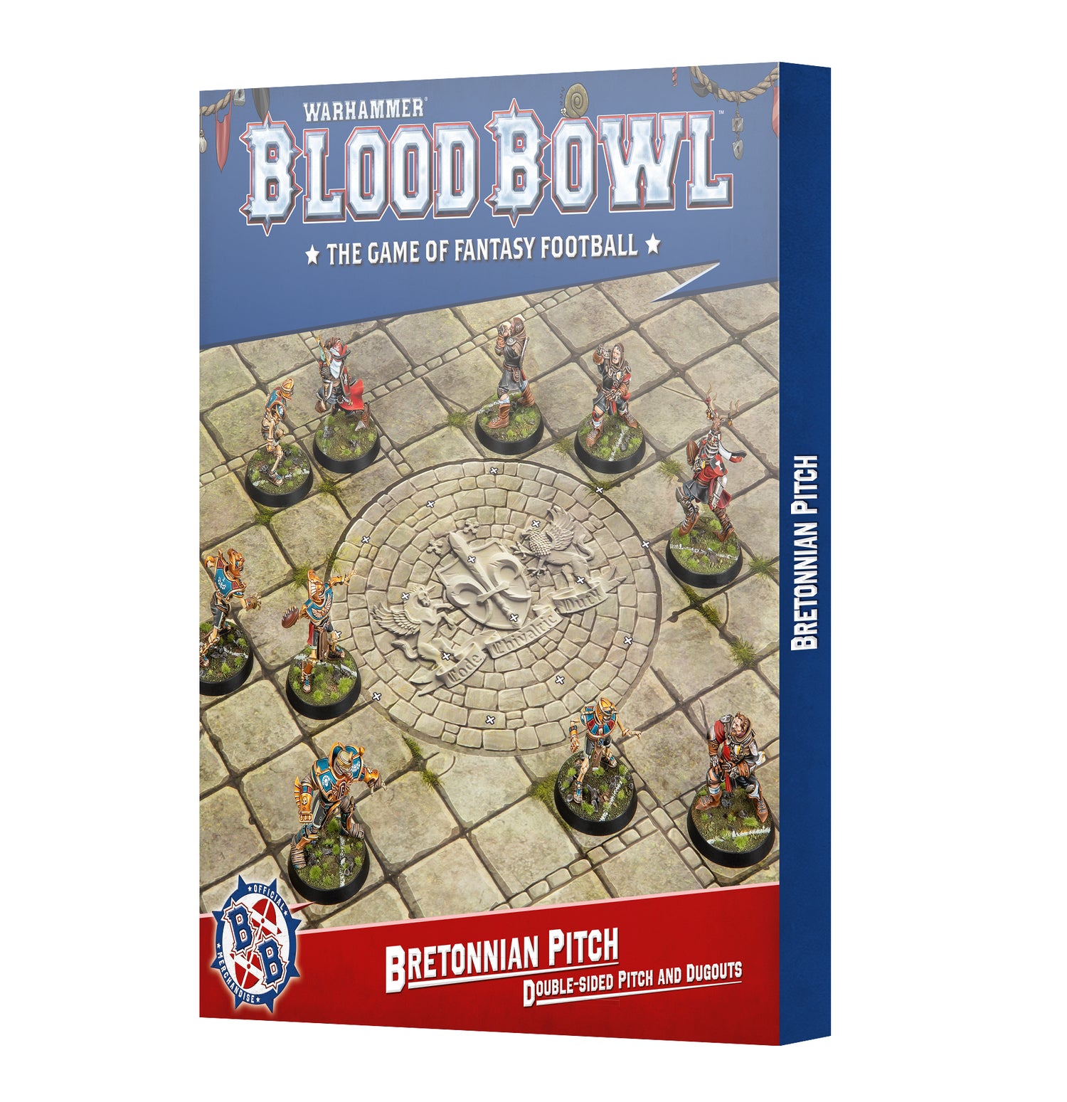Blood Bowl - The Bretonnian - Pitch: Double-sided Pitch and Dugouts (PREORDER) November 15, 2025 - Games Workshop - Card Brawlers | Quebec | Canada |